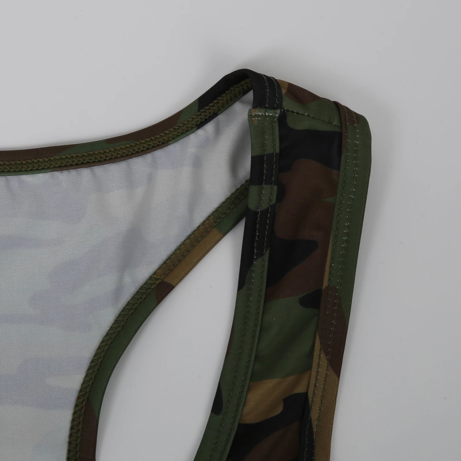 Herren Camo Tank Top Sommer Ärmelloses Camouflage Y-Back Unterhemd Bodybuilding Gym Workout Unterhemd Schnell Trocknende Fitness Sportbekleidung – Detail 7