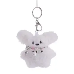 Kawaii Pochacco Plush Doll Keychain - Cute Anime Pendant for Children and Girls' Gifts (B)