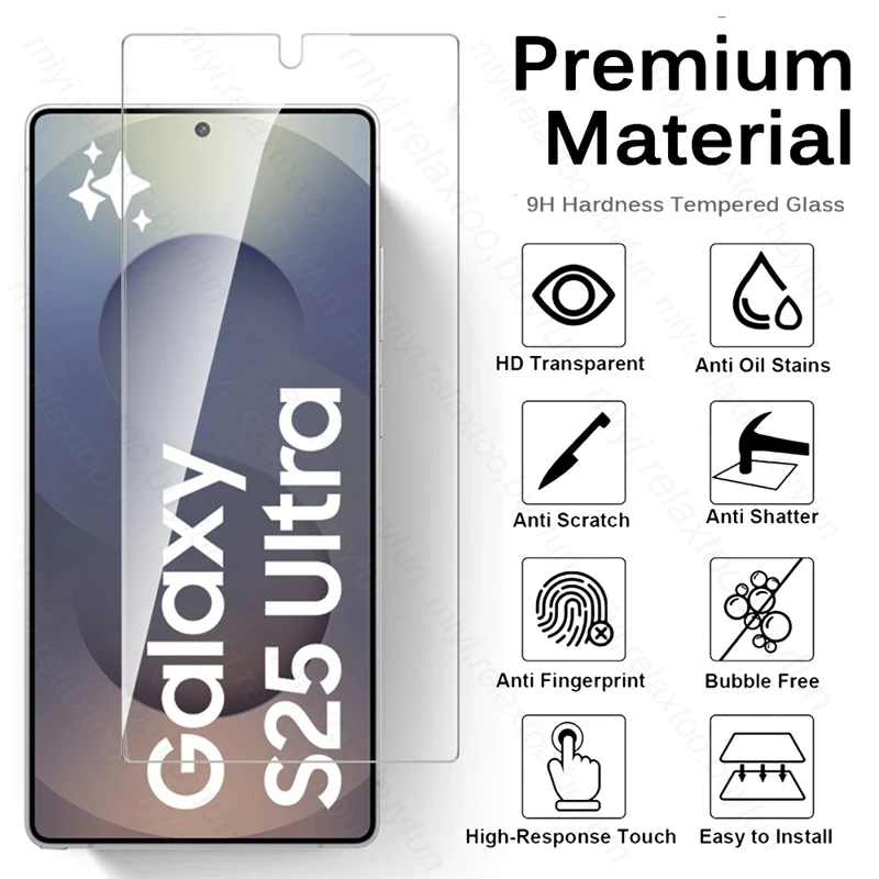 4-in-1 Tempered Glass Phone Case with Fingerprint Unlock and Camera Protection