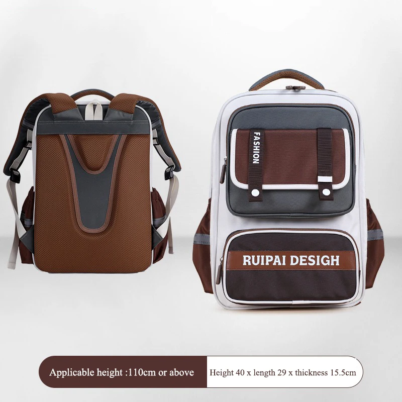 Mochila para niños de 3 a 6 grados, reducción de carga, fabricantes de múltiples capas, venta al por mayor, mochila escolar en la nube, protección de la columna vertebral para escuela primaria masculi