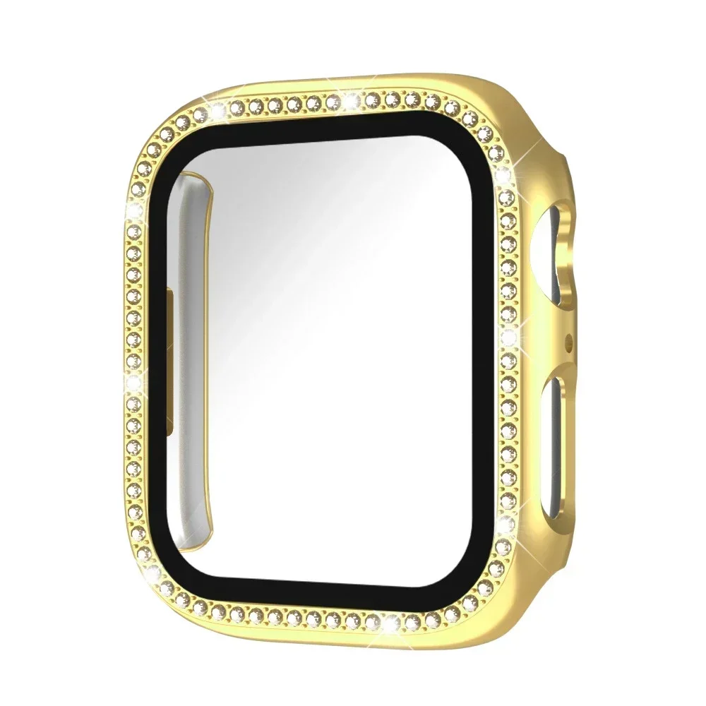 Elegant Bling Diamond Glass Case with Screen Protector