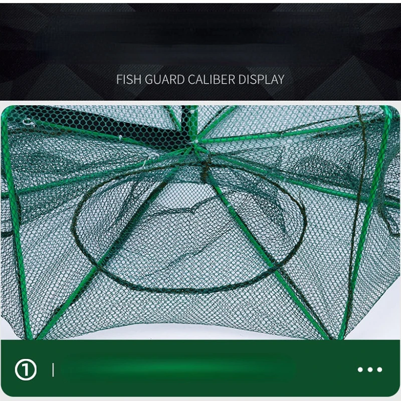 Folded Fishing Bait Trap, 6/8/12/16/20 Holes Foldable Fishing Nets