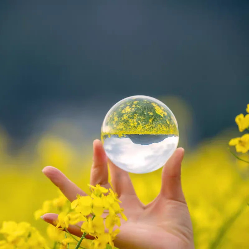 

Transparent Crystal Glass Ball, Photography Props, Home Decoration Spheres, Desktop Ornaments, Modern Minimalist Crafts, 30mm