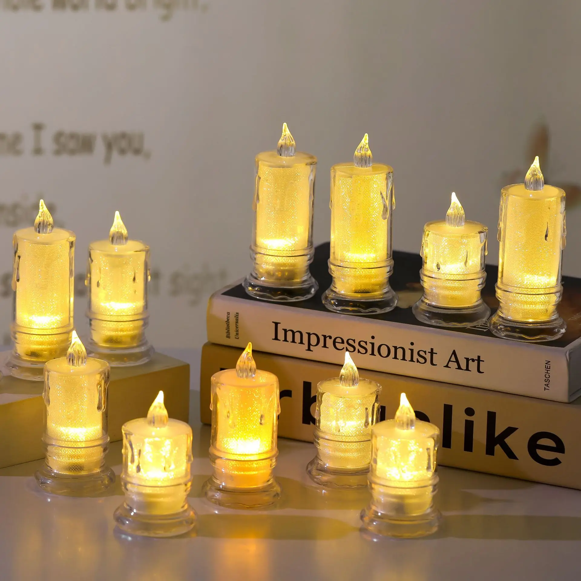 

24Pcs Flameless LED Candle Lights Battery Powered Multicolor Tea Lights For Home Wedding Birthday Party Decoration Lighting