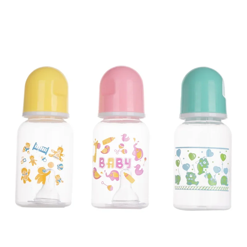 Mini Baby Feeding Bottle 125ML for Newborn Baby Safe Newborn Kids Nursing Care Feeder Fruit Juice Milk Bottles Infant Supplies water bottle,milk bottle,feeding bottle,glass milk bottle,baby feeding utensils