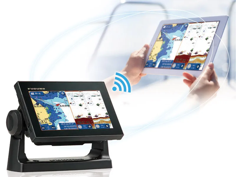 GP-1971F GPS/WAAS CHART PLOTTER With Built-in CHIRP FISH FINDER