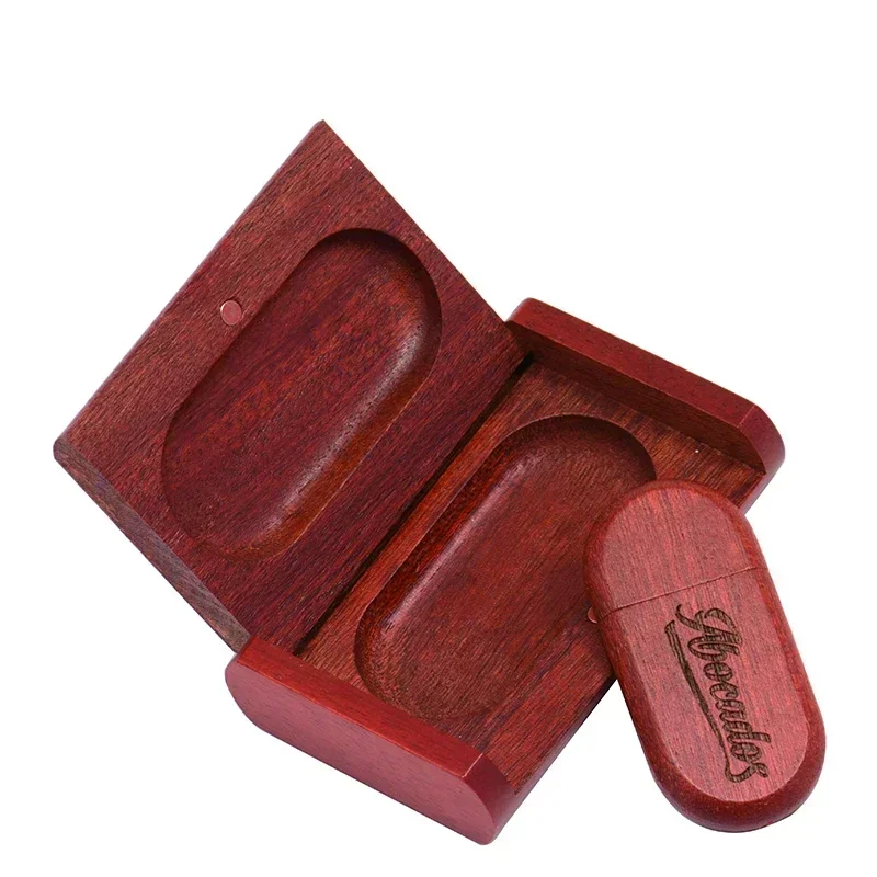 5pcs/Lot USB 2.0 Wooden Flash Drive Pendrive 4GB 8GB 16GB 32GB 64GB 128GB Memory Stick Wedding Gift