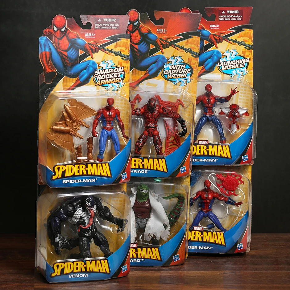 Marvel Legends Spiderman Carnage Venom Lizard Model Figurals Brinquedos Action Figure