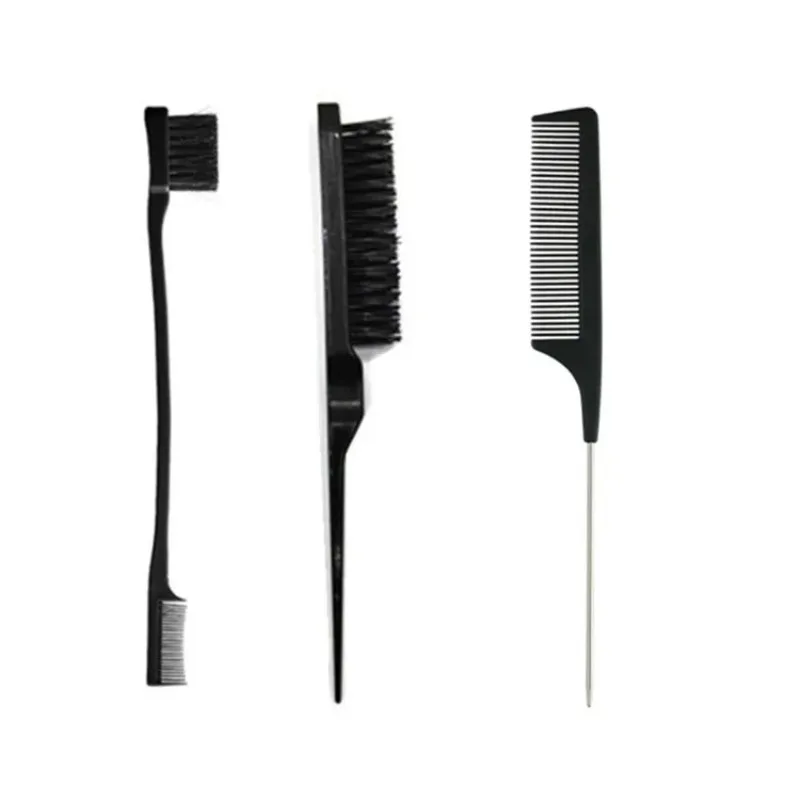 3pcs Double Sided Edge Control Hair Comb Hair Styling Brush Accessories New Brush Comb Styling Partition for Women Kid hair comb hair styling tools hair comb set