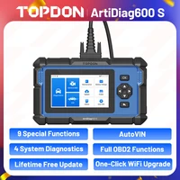 TOPDON ArtiDiag600S OBD2 Scanner Professional Car Diagnostic Tool ABS Airbag Oil EPB DPF TPMS BMS Reset Automotive Code Reader 1