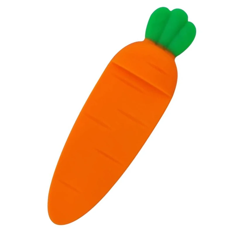 페이지홀더 편리한 페이지 스프레더 엄지 책 홀더, 나무 책갈피 독서 도우미, 책벌레 교사, 학생, 어린이, 성인용 10 학생용 카와이 만화 당근 책갈피, 책 거치대 바인더 인덱스 분할기 리더, 사무용 문구, 학교 용품, 5 개/팩