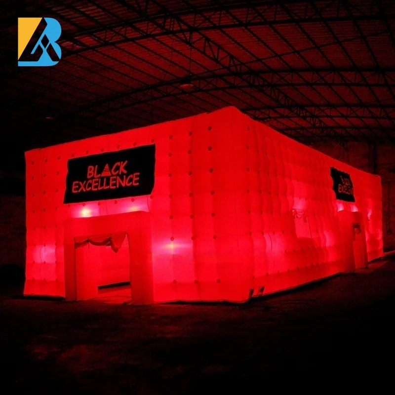 Inflatable Oversized Ornaments LED Lighting 20 Meters Huge Advertising Inflatable Tent for Event Decorations Rental Toys 4