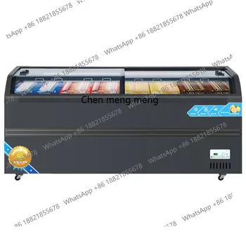 Freezer Commercial Display Cabinet Combination Cabinet Refrigeration Freezing Fresh Large Capacity Island Cabinet