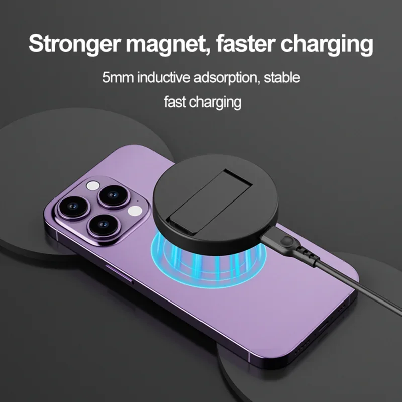 

15 Вт Магнитная Беспроводная подставка для зарядного устройства для Magsafe iPhone 12 13 14 15 Pro Max, быстрая Магнитная Подставка для зарядки с держателем