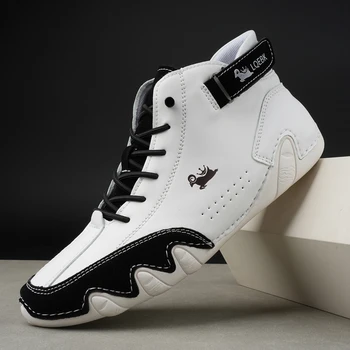 الرجال أحذية رياضية للرجال 2023 أحذية من الجلد عادية في الهواء الطلق ضوء أحذية رجالي فاخرة الدانتيل متابعة موضة الرومانية الجديدة الذكور الأخفاف 6