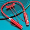 Bluetooth 5.0 Wireless Headphones Neckband Earphones Silicone Hifi 9D Stereo Sports Headset Halter Waterproof Magnetic Earbuds 1