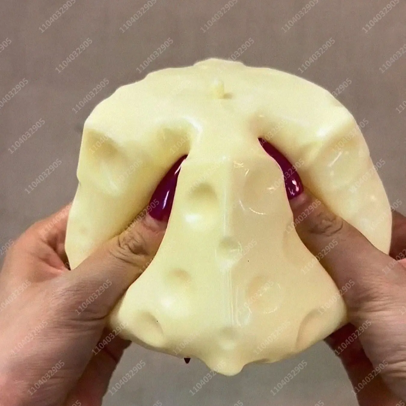 Stress Ball Jumbo Cheese Cube Stress Ball Big Cheese Shapeable Squeeze Ball Non-Bounce Fidget Toy ASMR Sensory Anti-Stress Christmas Gift