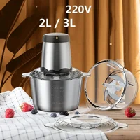 2L 3L Electric Meat Grinder 220V Stainless Steel Meat Mincer Kitchen Mixer Blender Machine Chopper Food Processors 1