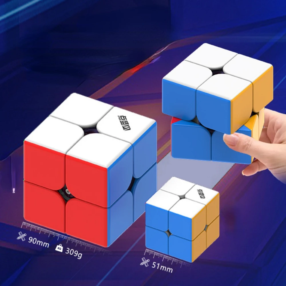 

Diansheng 2x2 9 см Googol 2x2x2 большой магический куб Magico Cubo Magnet 2x2 큐브 кубики Ки головол Магнитные Детские обучающие игрушки