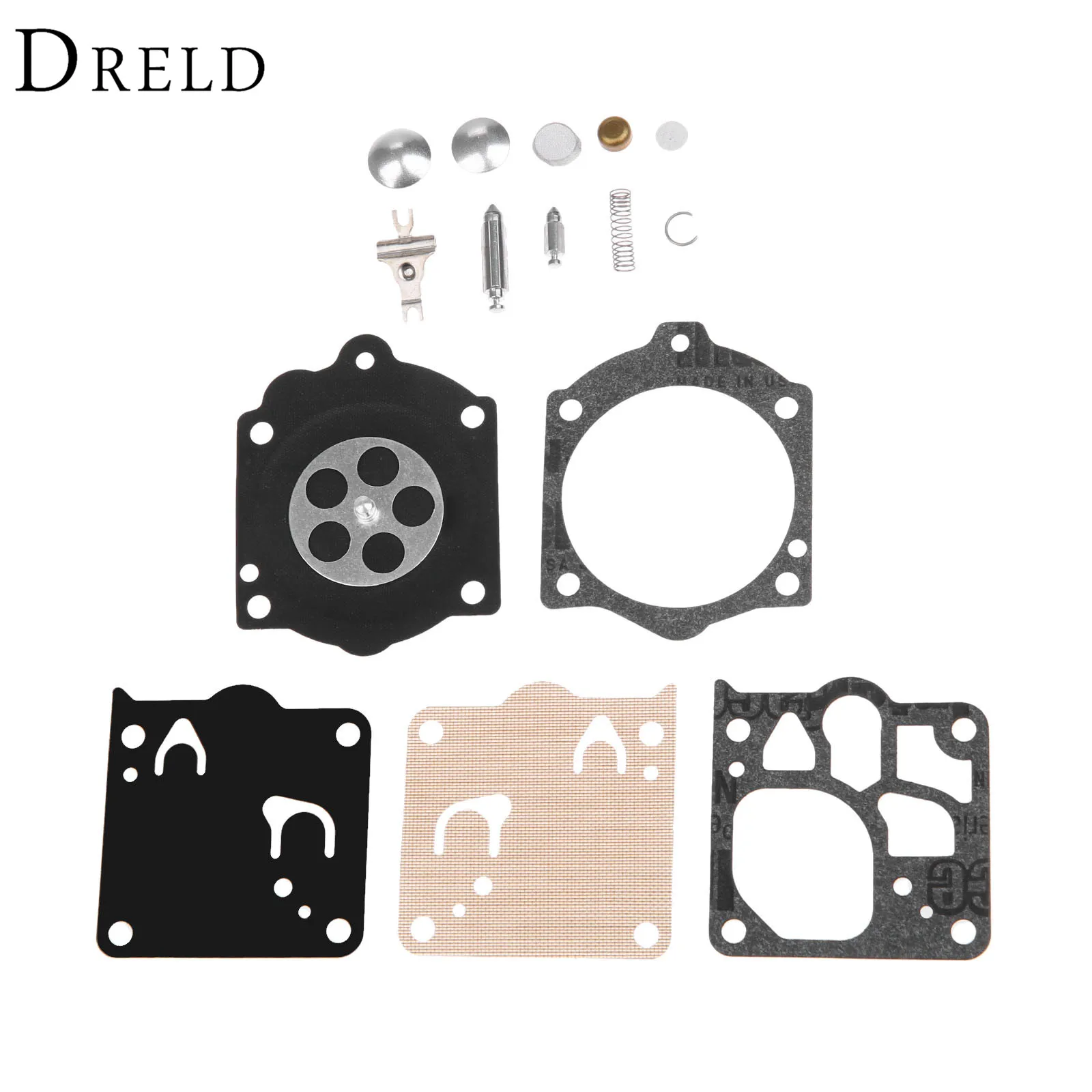 

DRELD Carburetor Carb Rebuild Kit Gasket Diaphragm for Stihl MS660 Chainsaw Walbro WJ Carb Replace Walbro K10-WJ/New K12-WJ