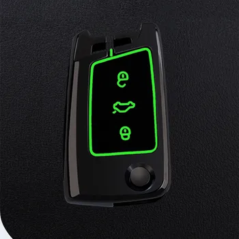Cover per chiave/telecomando per Volkswagen VW Golf 7 gti mk7 r Touran Skoda Octavia 3 Superb Karoq Kodiaq Seat Leon mk3 Ateca accessori - Cover custodia chiave auto per Volkswagen VW Golf 7 gti mk7 r Touran Skoda Octavia