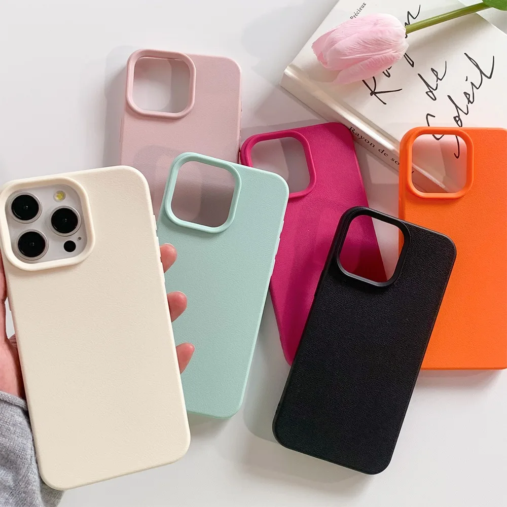 Luxurious Leather TPU Phone Case Cover