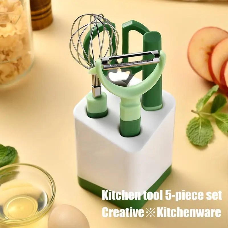 

Kitchen Gadget Set Multifunctional Peeler Fruit Cutter Egg Beater Cooking Utensils Set Pan Cooking Spatula Baking Storage Tool