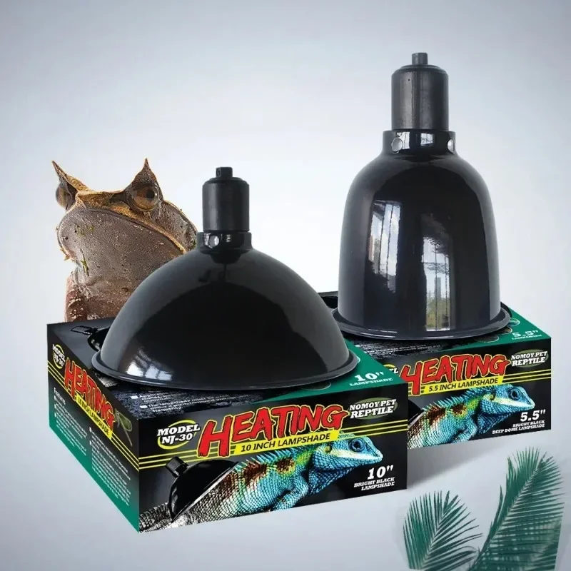 Nomoy Reptile 5.5/8.5/10 Inch Deep Dome Lampshade Pet Snakes Lizards Geckos Terrariums Anti-scald Protective Shade Light Fixture