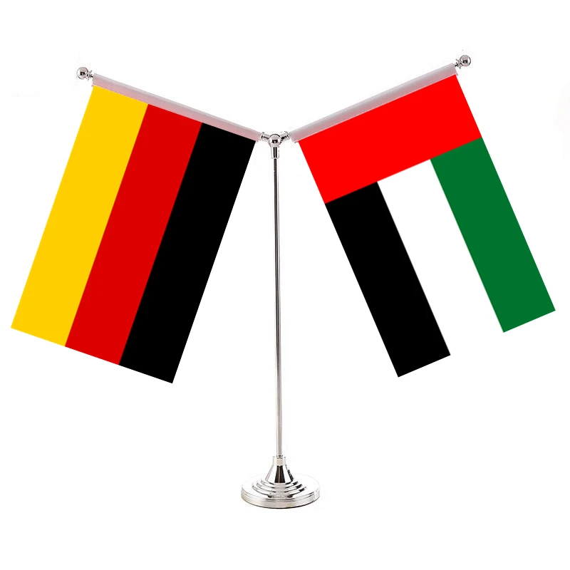 

German Flag Of Two Countries Metting Sets Germany Banner With Saudi Arabia United Arab Emirates Middle East Asian World Flags