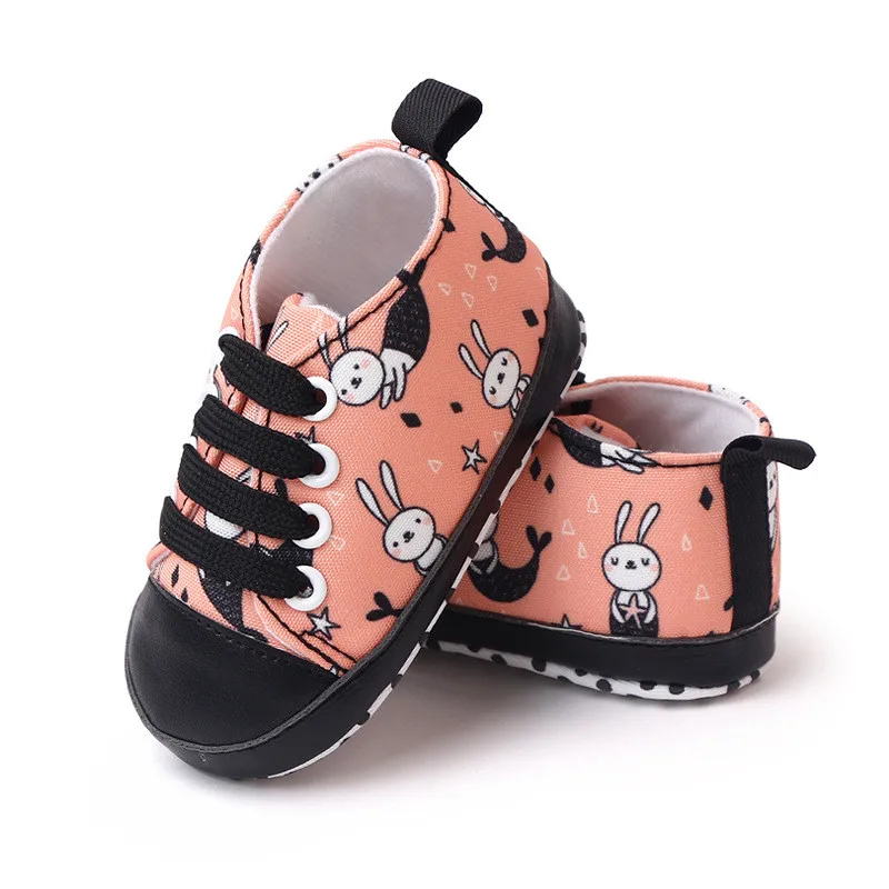 

Baby Shoes Spring Newborn Breathable Sneakers Infant Outdoor Anti-slip First Walkers Toddler Boy Girl Canvas Shoes