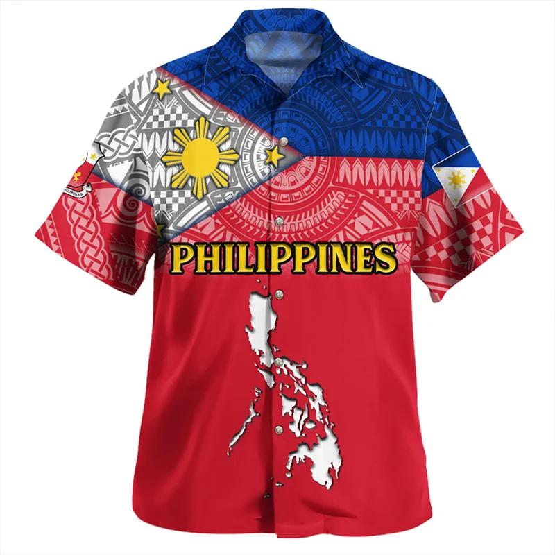 New Harajuku Summer 3D Polynesian Philippines National Flag Rugby