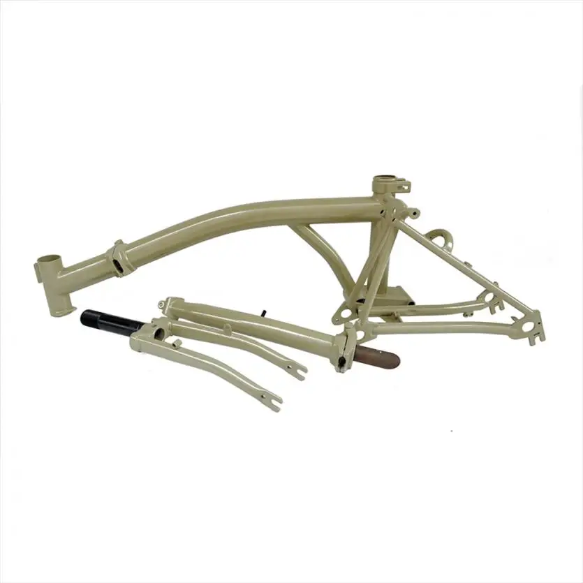 Description Picture 5 of item7Speed V Brake Tri-fold Chromium Molybdenum Steel Frame For Brompton Bicycle M Handlebar 74x112MM Frame