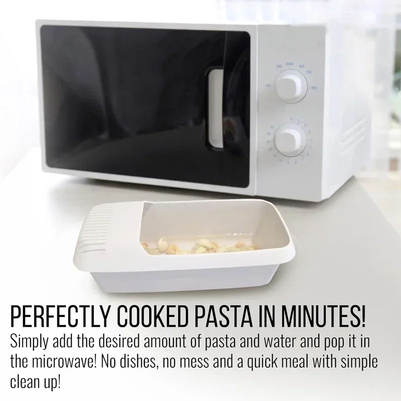 Microwave Pasta Cooker Microwavable Pasta Cooker Spaghetti for Cook Fast Tool Vegetable Steamer Dishwasher BPA Free