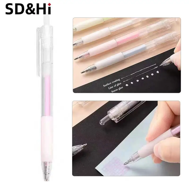 

DIY Hand Work Solid Color Glue Stick DIY Scrapbooking Dot Glue Pen Stick Solid Glue For School Office Supplies Adhesives Glue