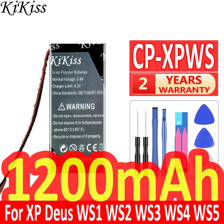 1200Mah Kikiss Potente Batteria Cp-Xpws Per Batterie Digitali Xp Deus Ws1 Ws2 Ws3 Ws4 Ws5