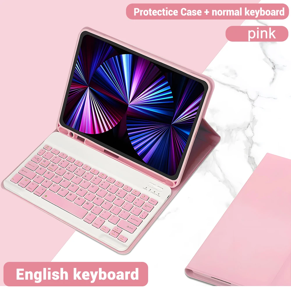 Illuminated Tablet Keyboard Case with Magnetic Attachment