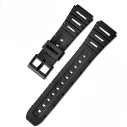 Premium 20mm Silicone Sport Wristband with Rubber Buckle - Soft and Durable Design - 20mm (Black)