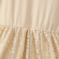 Robe de tempérament élégante pour filles, couleur unie, en mousseline de soie, à la mode, pour filles de 1 à 6 ans, robe de soirée printemps-automne 4