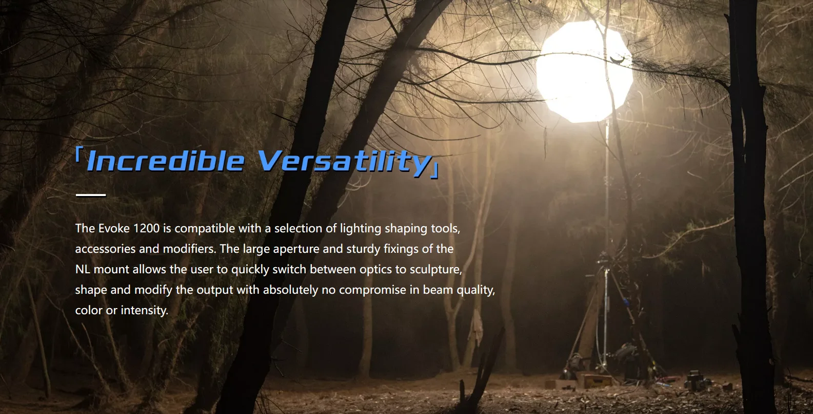 Evoke 900C EVOKE 1200B RGB LED Spot Light with carry bag for Studio Film Product