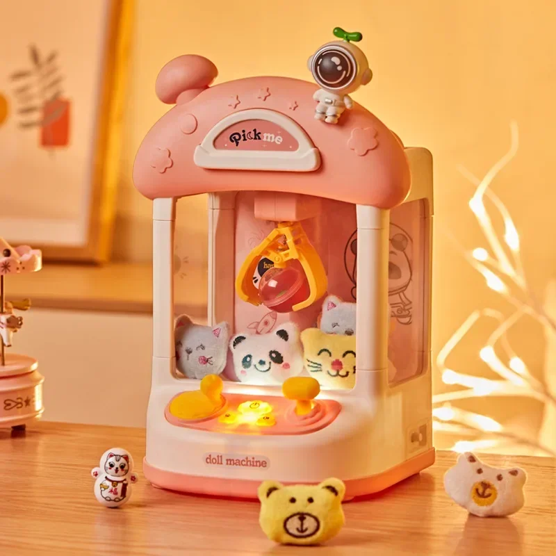 Claw doll Machine Capsule Coin Candy Catcher Crane Interactive Toys Kids Playhouse Education Toys Children Gift