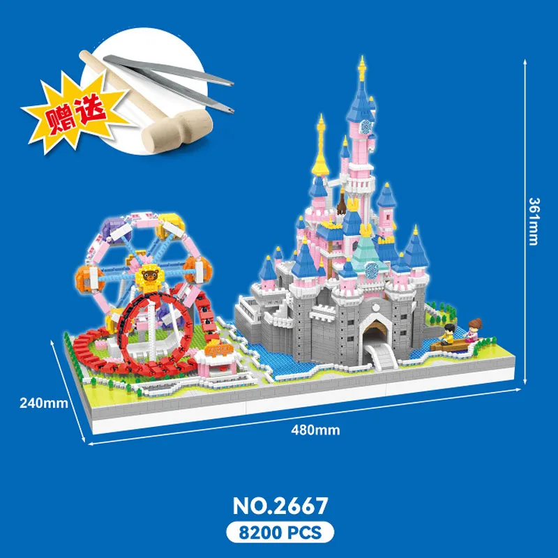 Kreatywny park rozrywki cegła budowlana diamentowe koło diamentowe światowej sławy miasto Fairyland zamek rysunek zabawka z nanocegieł 5 Sfd093dd6bfdb4ede8779643cd207886fd Kreatywny park rozrywki cegła budowlana diamentowe koło diamentowe światowej sławy miasto Fairyland zamek rysunek zabawka z nanocegieł