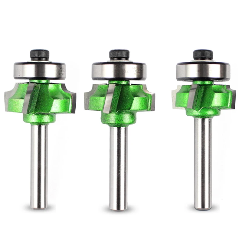 

1/4" Shank Four Tooth Trimming Knife Woodworking Four Flutes Router Bit set Milling Cutter Wood Router PVC Edge Trimmer Tools