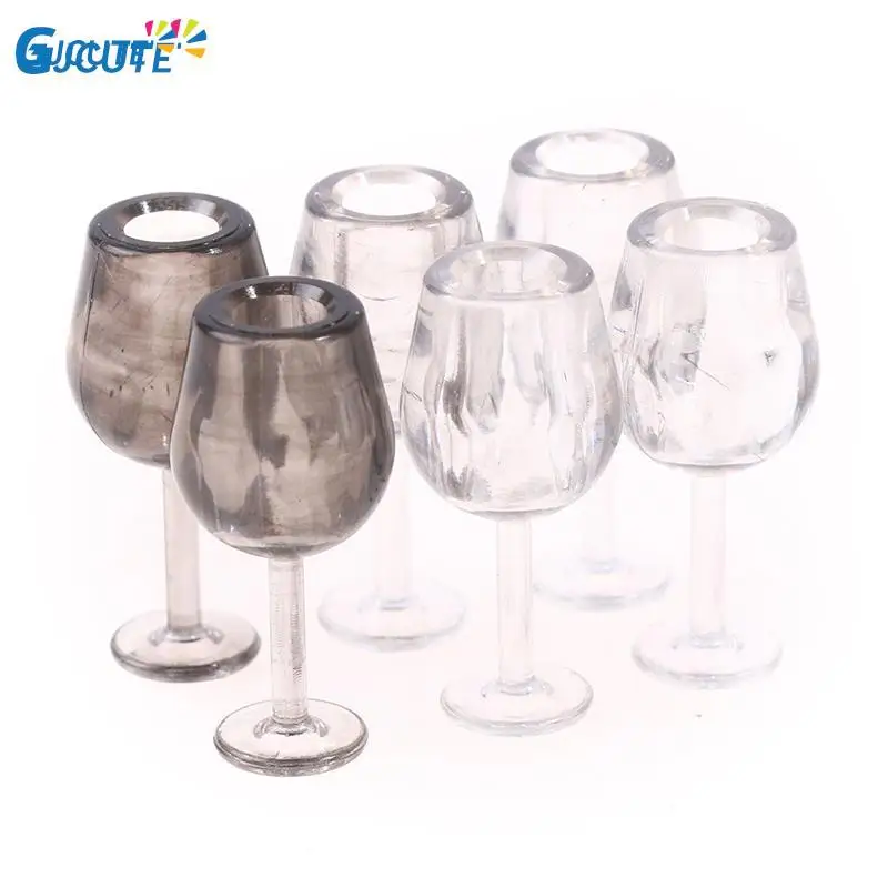 

10Pcs Dollhouse Miniature Wine Cups Dolls House Kitchen Doll House Miniature Water Cup Toy Accessories