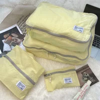 Portable Travel Clothing Storage Bags for Women Contrast Color Ladies Waterproof Cosmetic Bag Female Makeup Case Clutch Purse 1