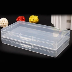 2pcs Plastic Box Flip Lid Blank Empty Case DIY Handmade Jewelry Storage Organizer Collection Cotainer Small Business Wholesale