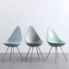 

Waterproof Design Dining Chair Geometric Minimalist Modern Events Plastic Chairs Elegant Kitchen Cafe Meubles Home Items OA50DC