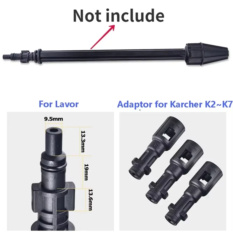 High-pressure Washer Bayonet Fitting Converter Adapter for Bosch(Old)Lavor to Karcher Gun For Car Cleaning Machine Spray 3