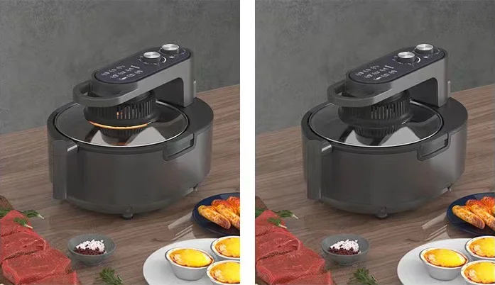 Shiren 25L Oil-Free Air Fryer Oven Biggest Family Party Size Stainless Steel Electric Deep Fryer Household