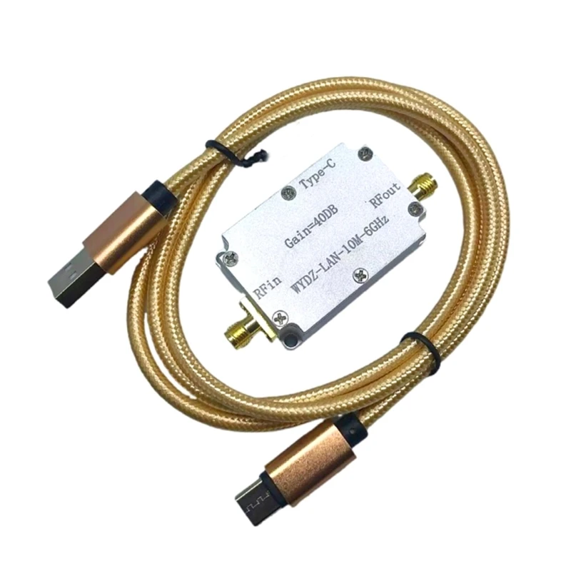 

10M-6GHz Low Noise Amplifier 40DB High Flatness Front End RF Signal Driving