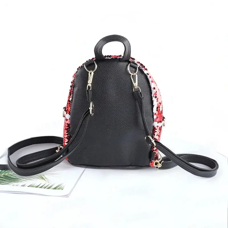 High Quality Sublimation Blank Sequin Backpack School Bag Children Christmas Gifts For Custom Design  Logo Printing 3
